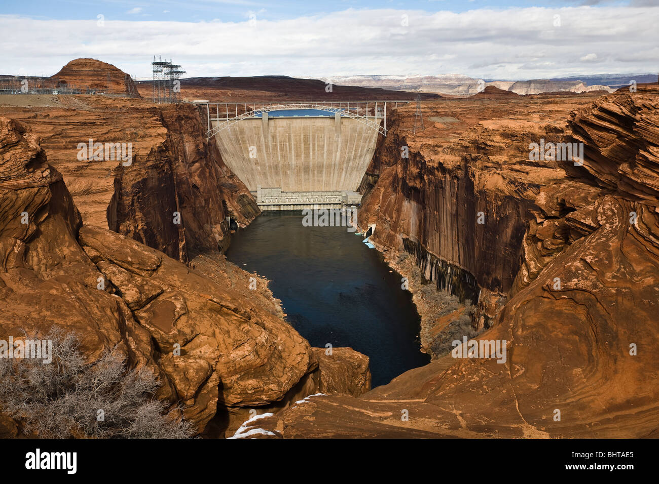 Glen Canyon Dam a pagina, Arizona. Foto Stock