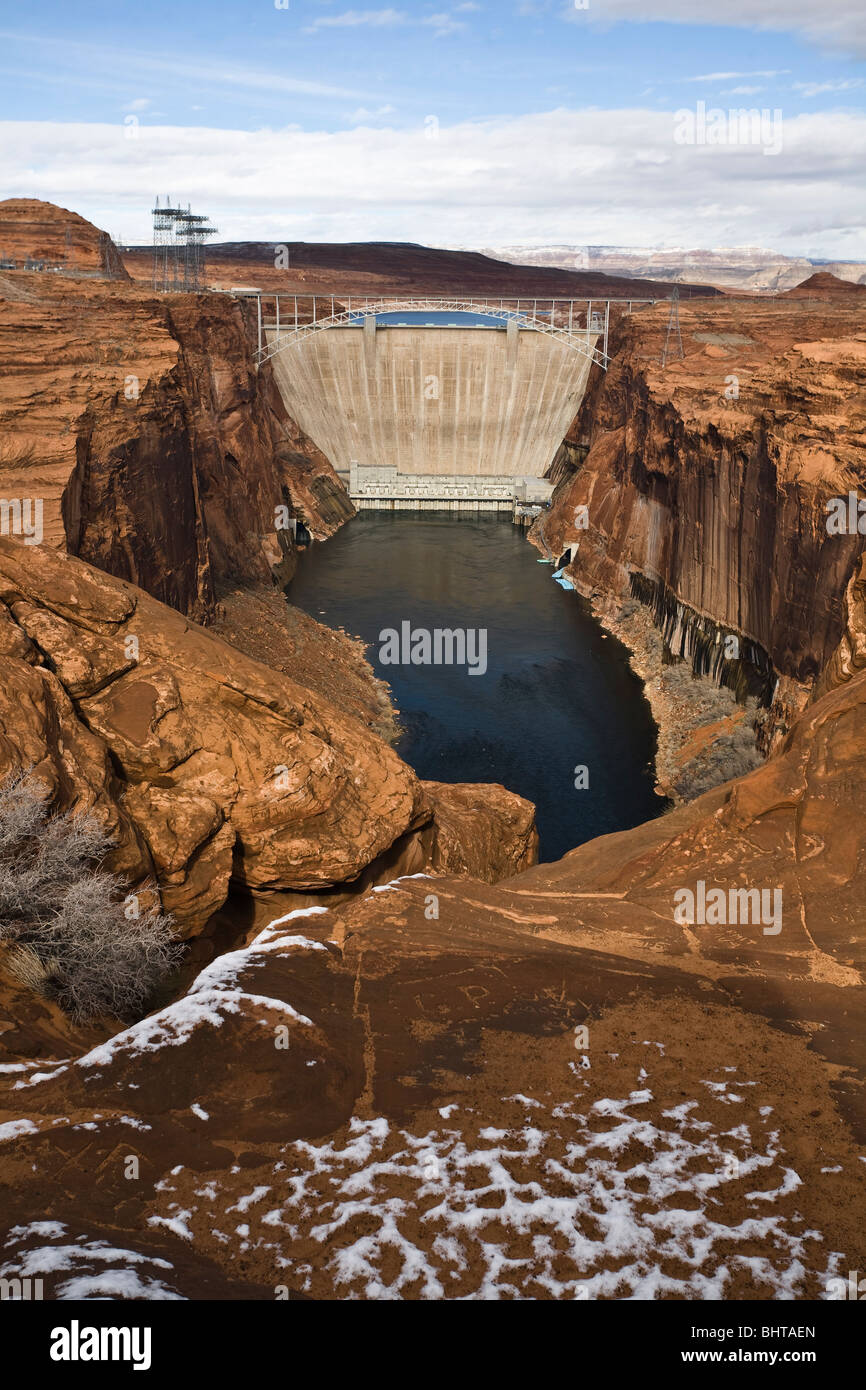 Glen Canyon Dam a pagina, Arizona. Foto Stock