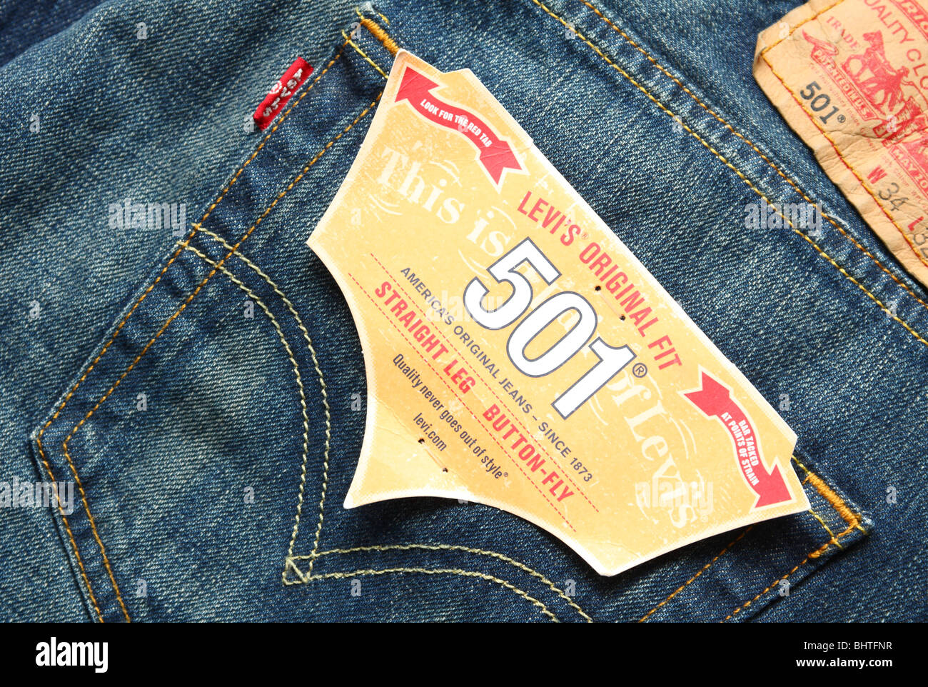 Levi's jeans denim. Foto Stock