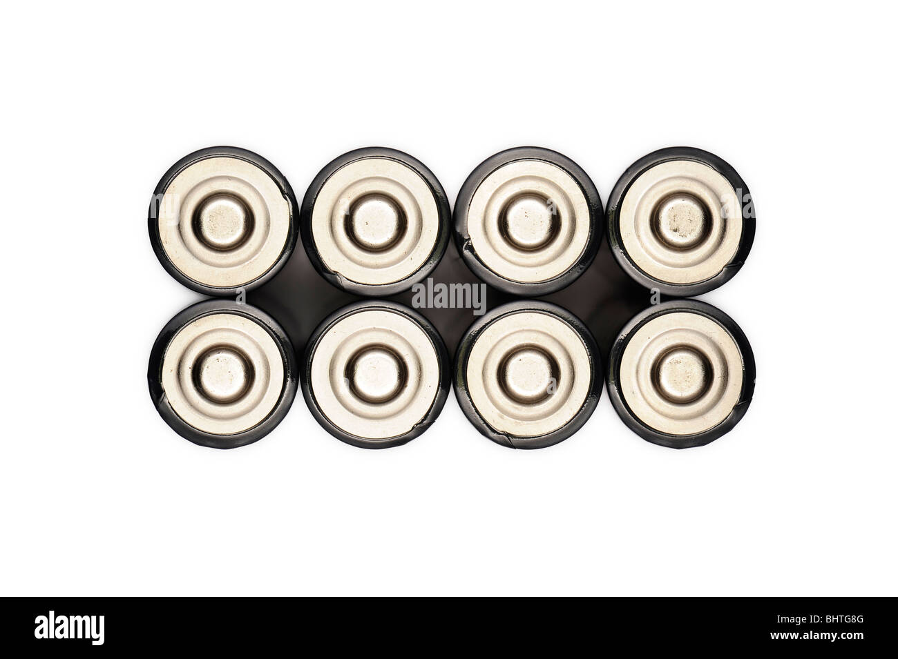 Otto batterie Foto Stock