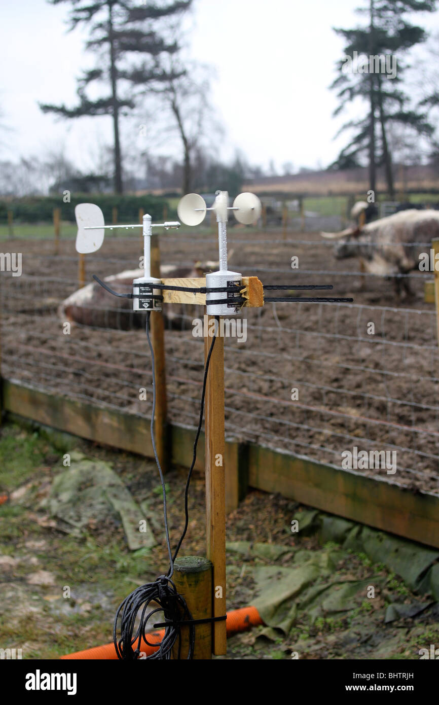 Anemometro e banderuole del potenziometro Foto Stock