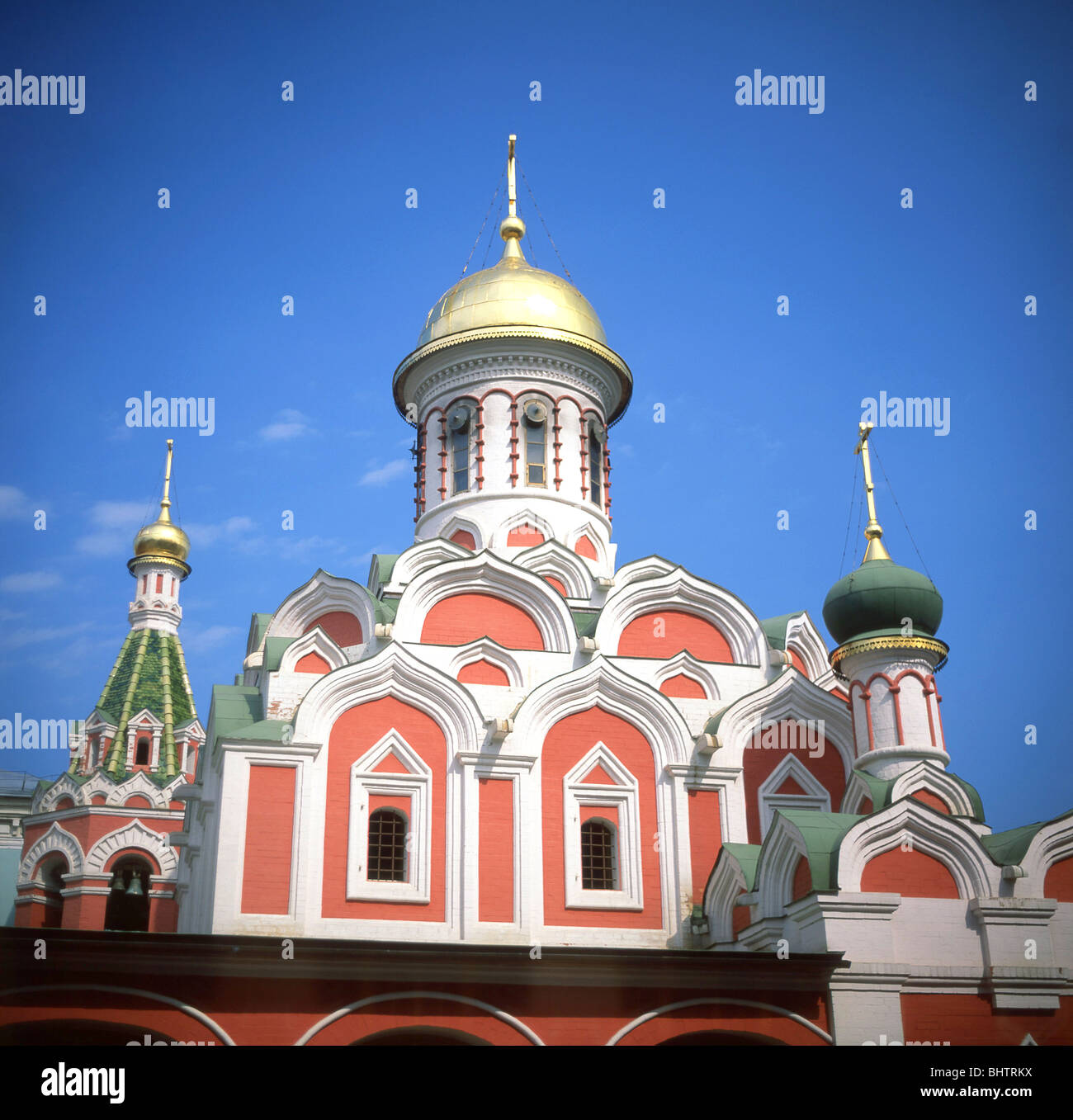 La Cattedrale Kazan, Piazza Rossa di Mosca, il distretto centrale, Russia Foto Stock
