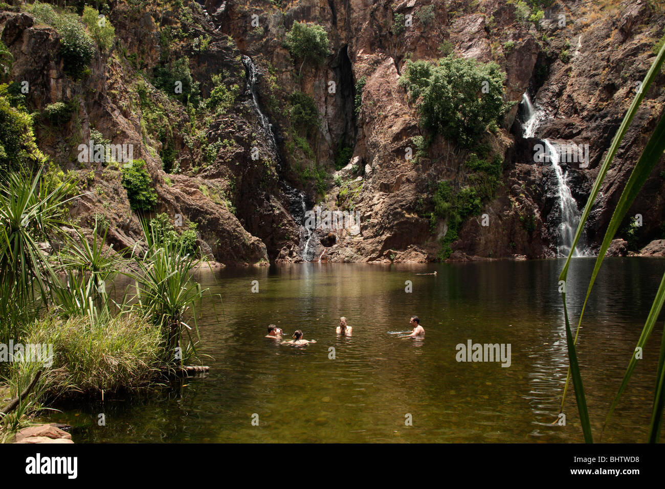Wangi Falls a Litchfield Nationalpark, Territorio del Nord, l'Australia Foto Stock