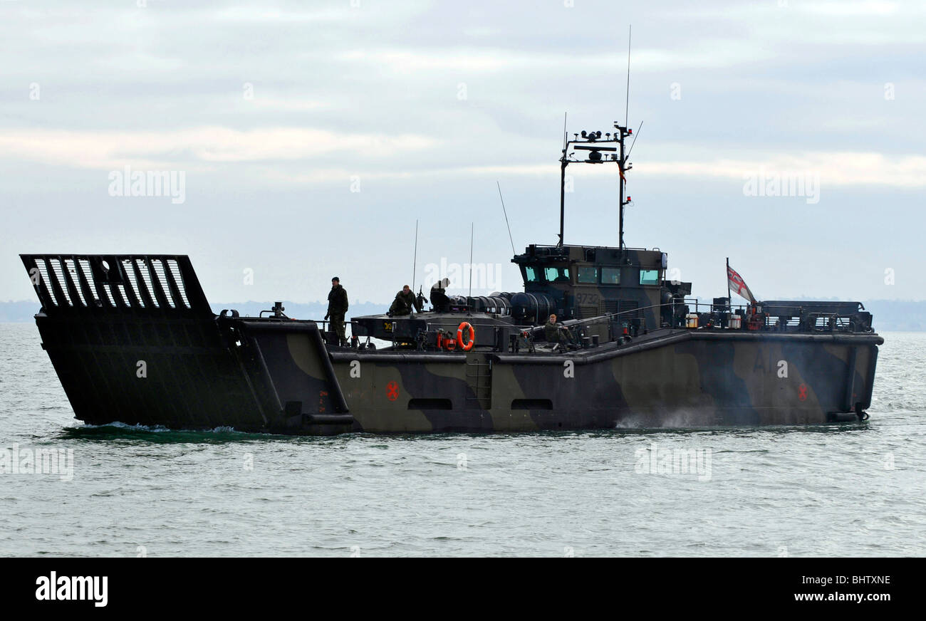 "Royal Marines' beach Landing Craft Foto Stock