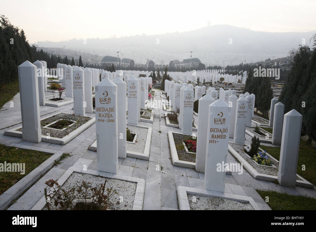 Cimitero di Sarajevo, Bosnia ed Erzegovina Foto Stock