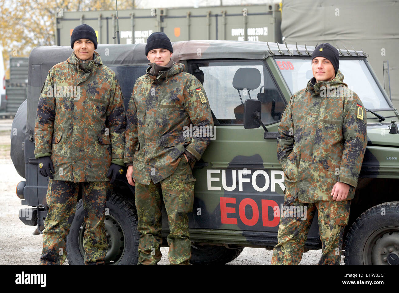 Soldati all'estero, Sarajevo, Bosnia ed Erzegovina Foto Stock