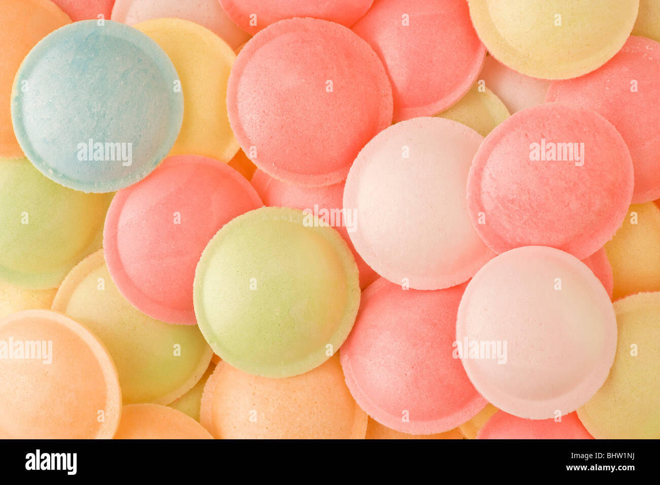Studio shot di Flying Saucer dolci Foto Stock
