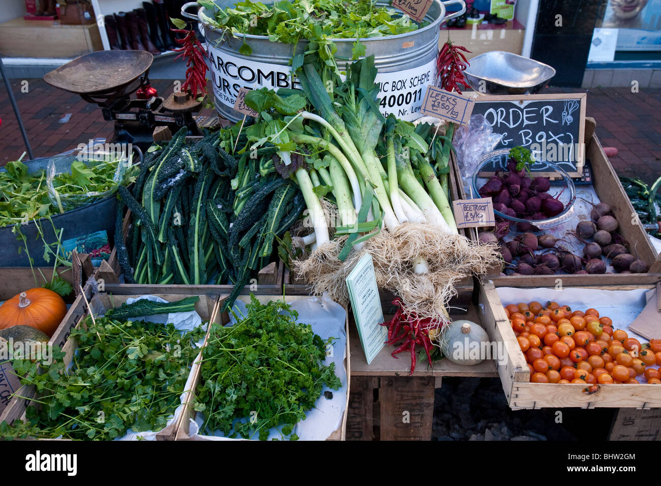 Paese Mercato, Lewes, Sussex, Inghilterra Foto Stock