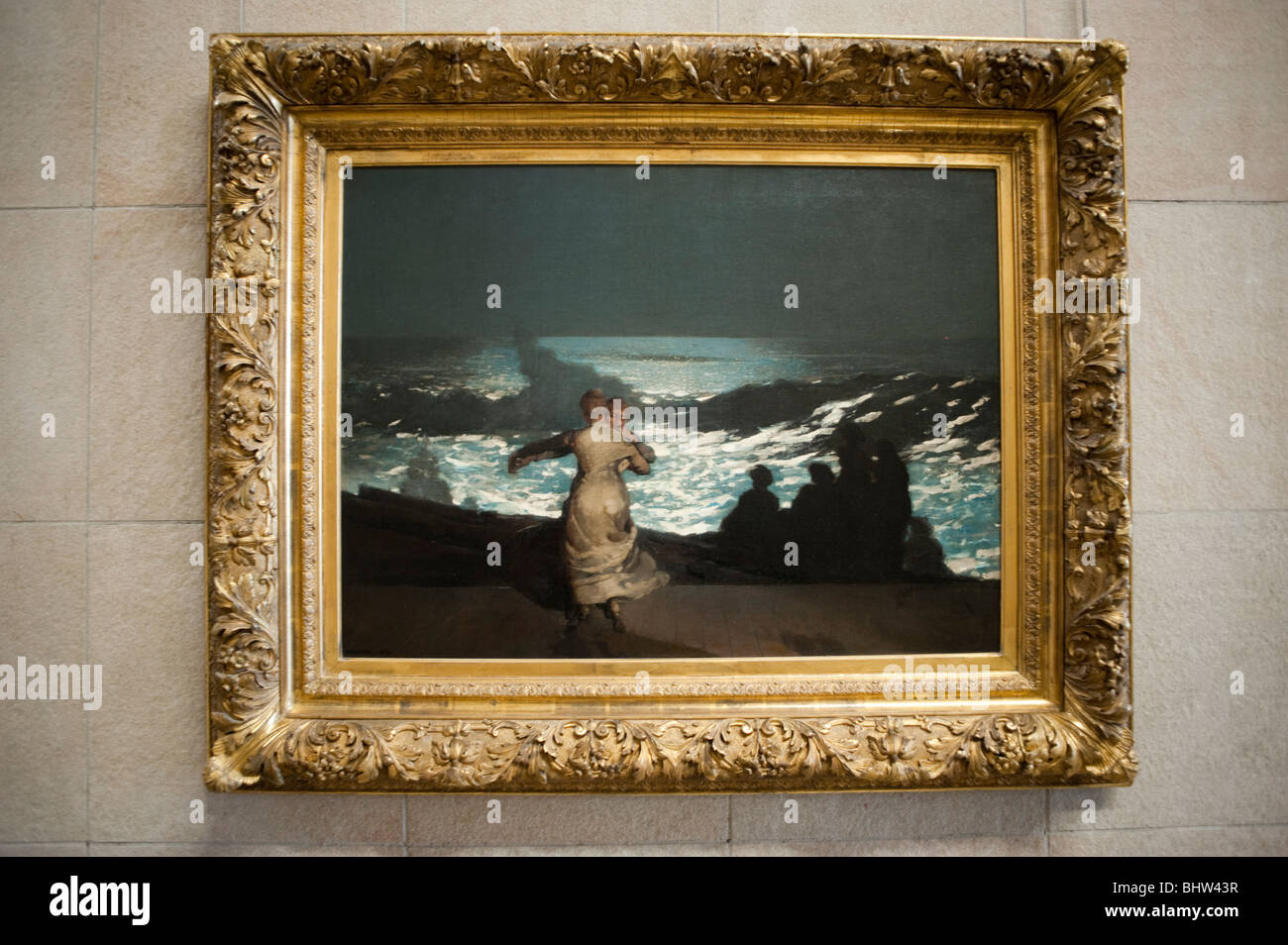 Parigi, Francia - dettaglio Whistler, artista americano, Pittura all'interno del Museo d'Orsay, Musee d'orsay, belle arti Foto Stock