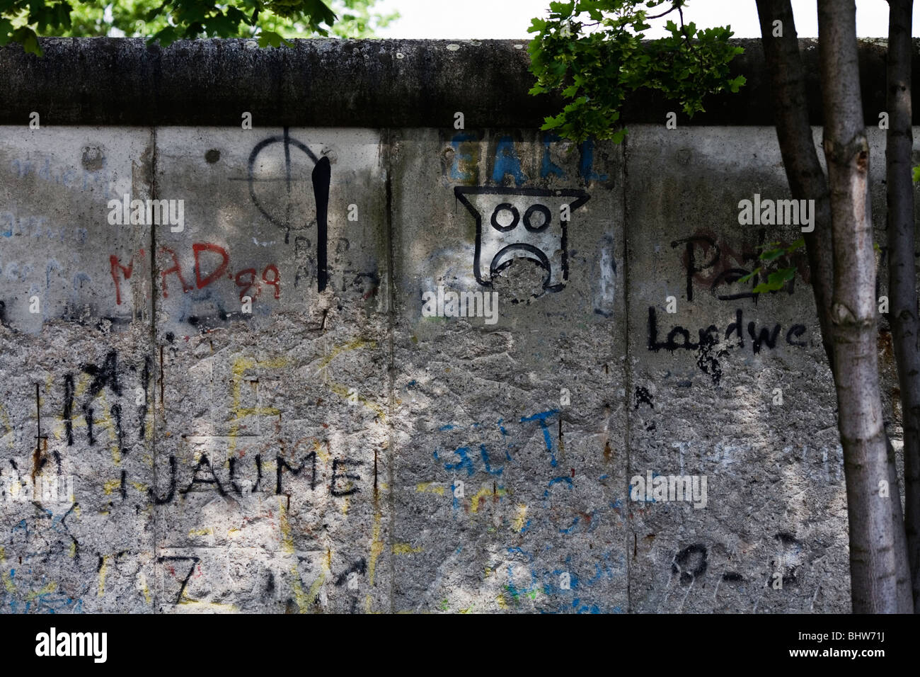 Il Museo del Muro di Berlino. Das Mauer. Berlino Germania Foto Stock