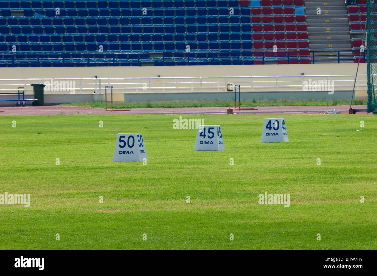 I marcatori in campo sportivo Beirut Libano Medio Oriente Foto Stock