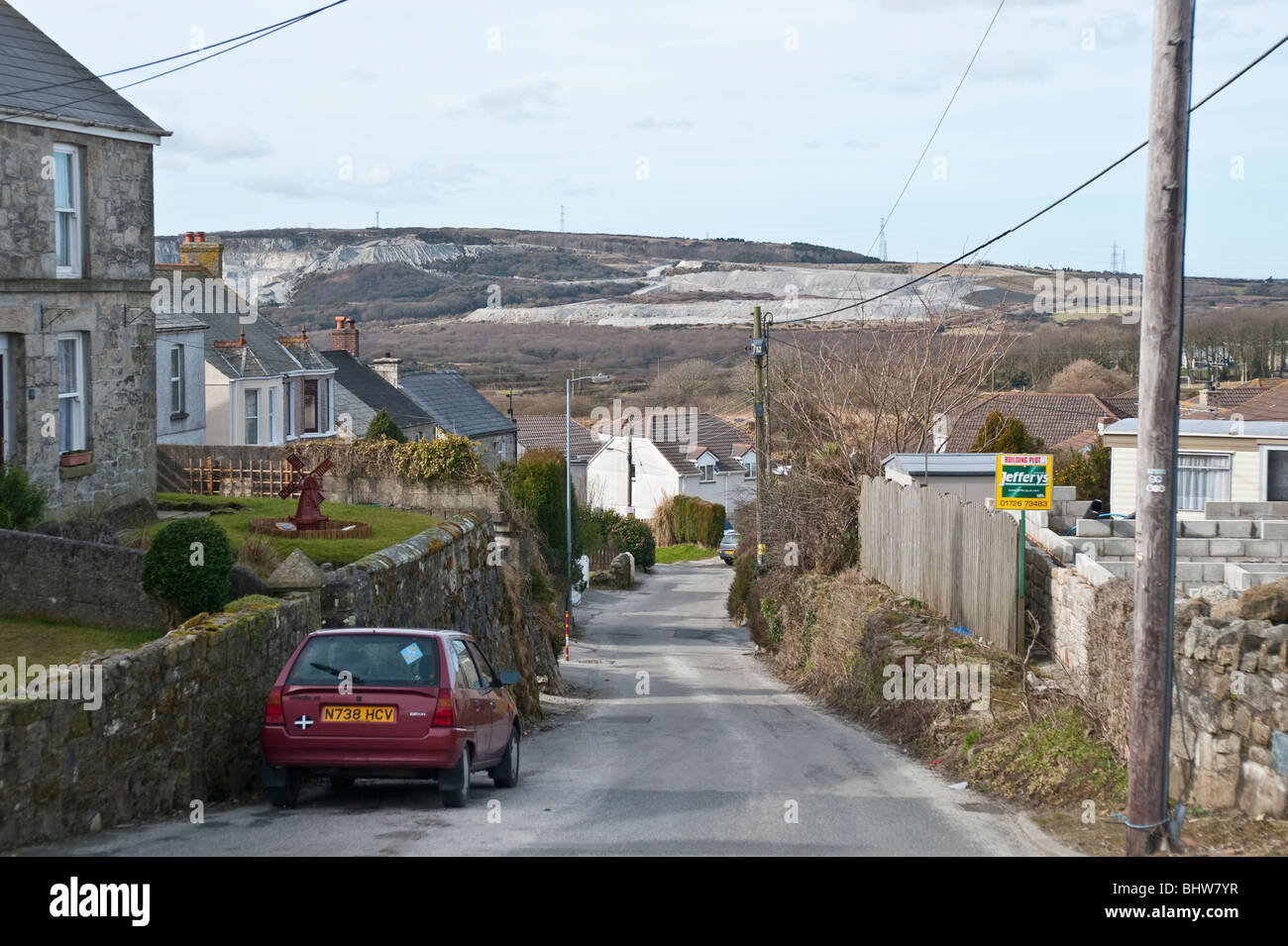 Intorno a St Dennis, Cornwall Foto Stock