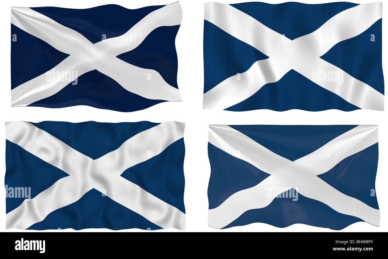 Grande immagine della bandiera della Scozia Foto Stock