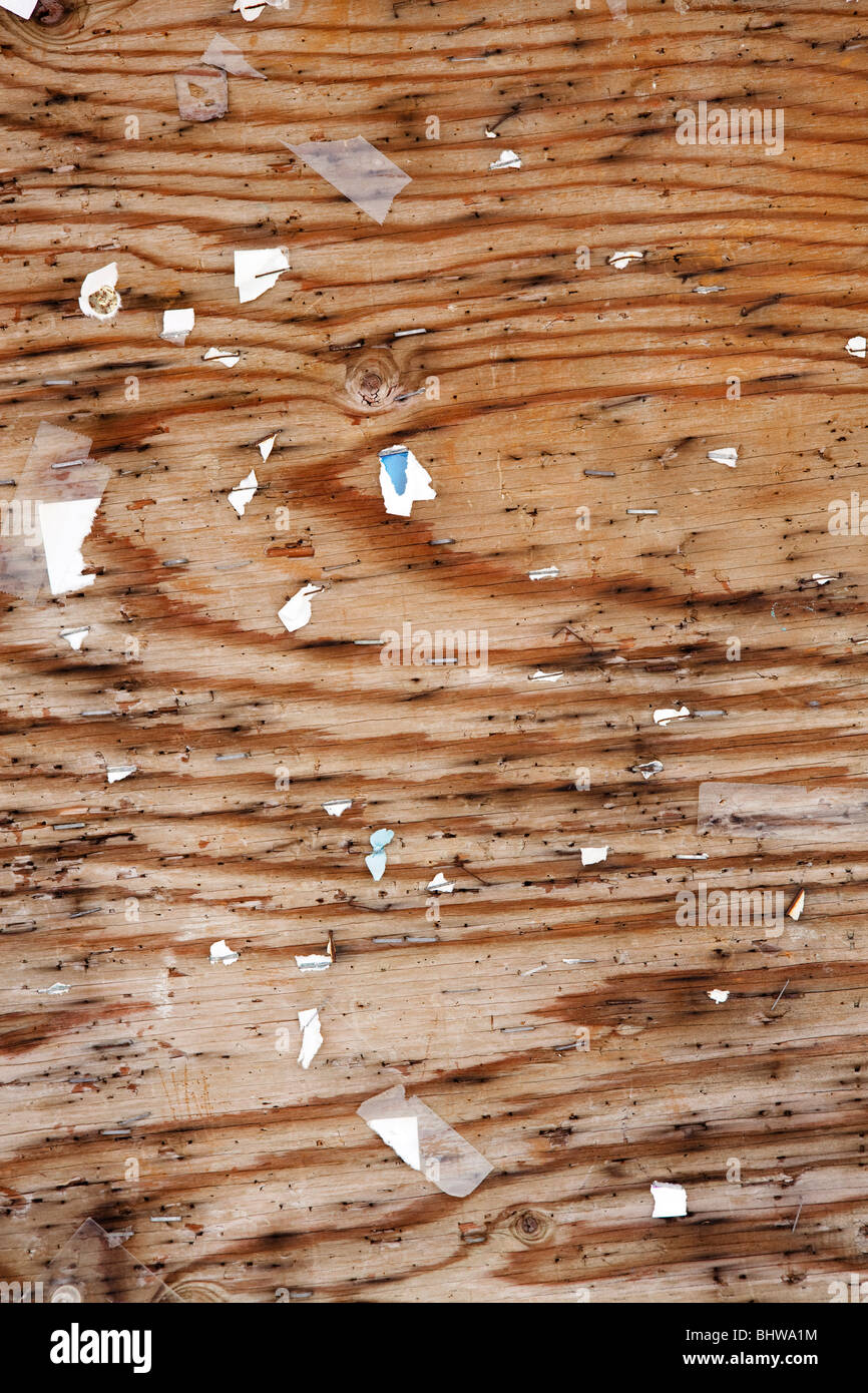 Street billboard close-up Foto Stock