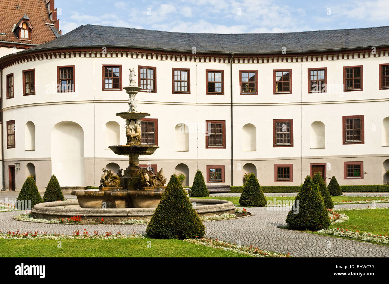 Il castello di Elisabethenburg nel quartiere storico Meiningen Land della Turingia Foto Stock