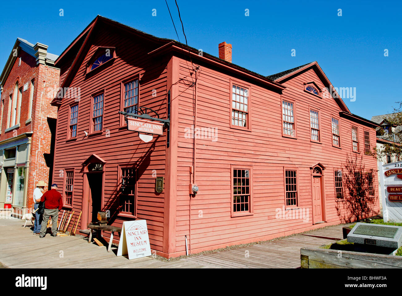 Il più antico di legno-frame edificio in Canada, il Sinclair Inn in Annapolis Royal Nova Scotia Foto Stock