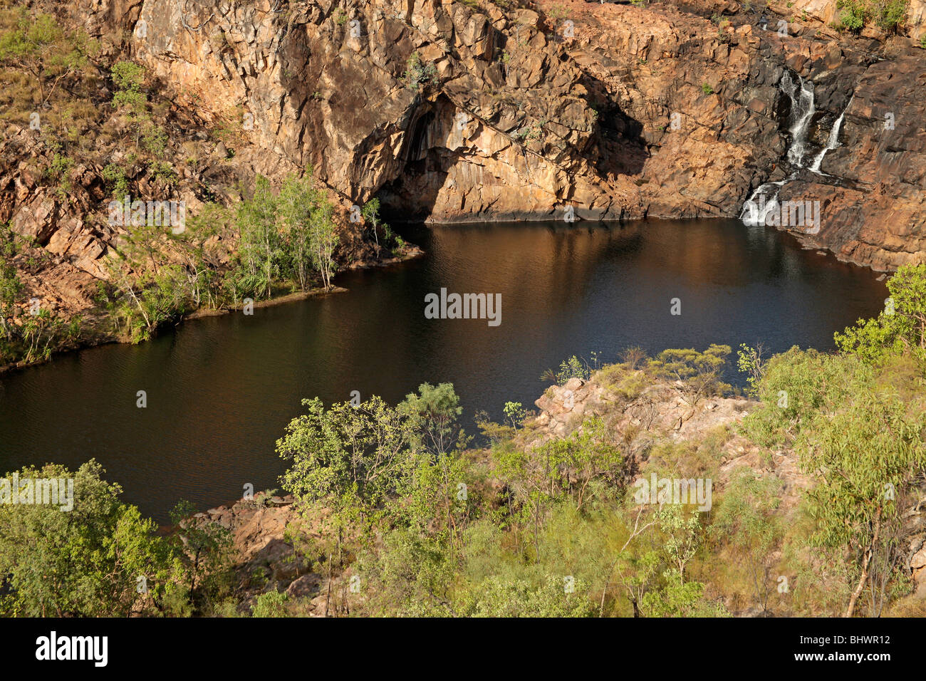 Edith Falls a Nitmiluk National Park vicino a Katherine, il Territorio del Nord, l'Australia Foto Stock