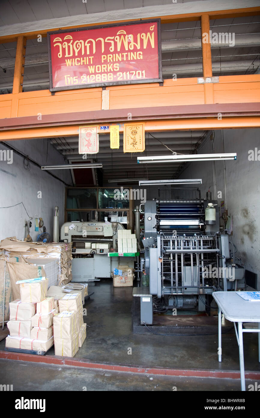 Wichit Printing Works - città di Phuket Foto Stock