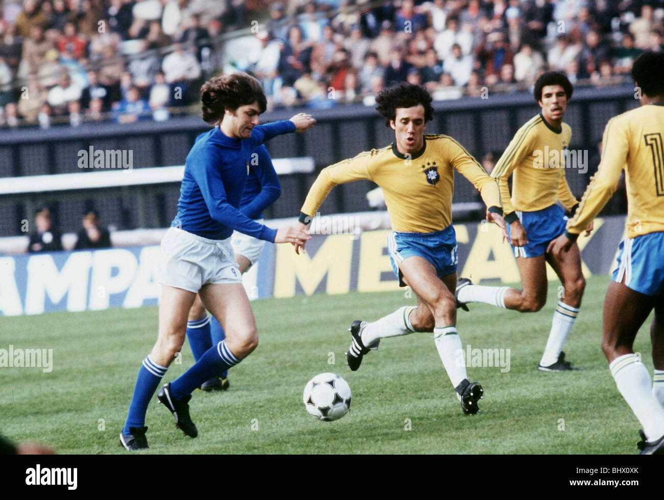 Italia v Brasile Coppa del Mondo di calcio 1978 Foto stock Alamy