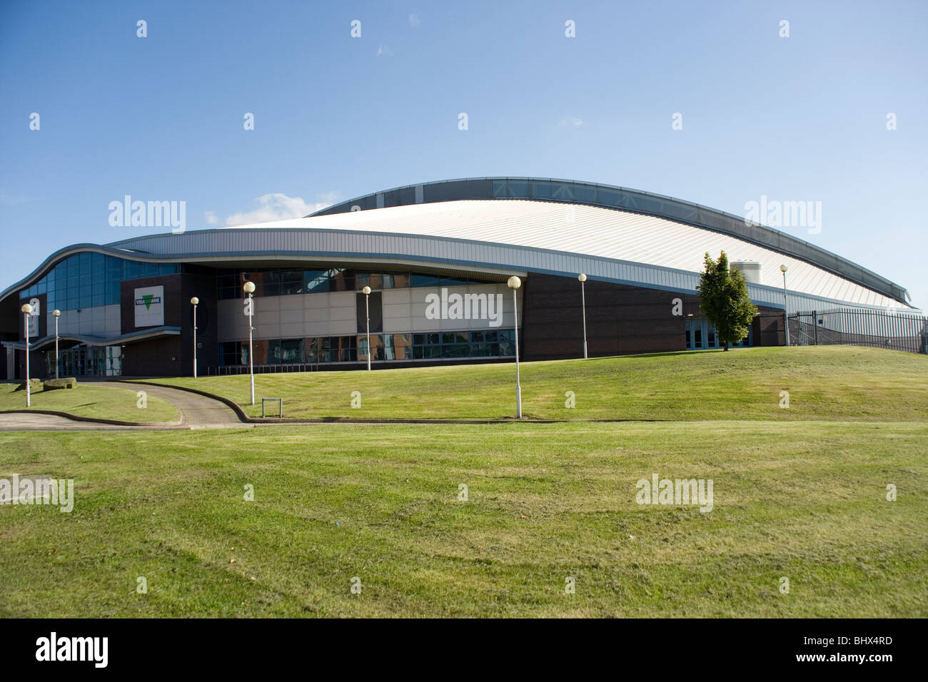 Lo stadio Velodrome nella Città dello Sport Complex Eastlands Manchester Foto Stock