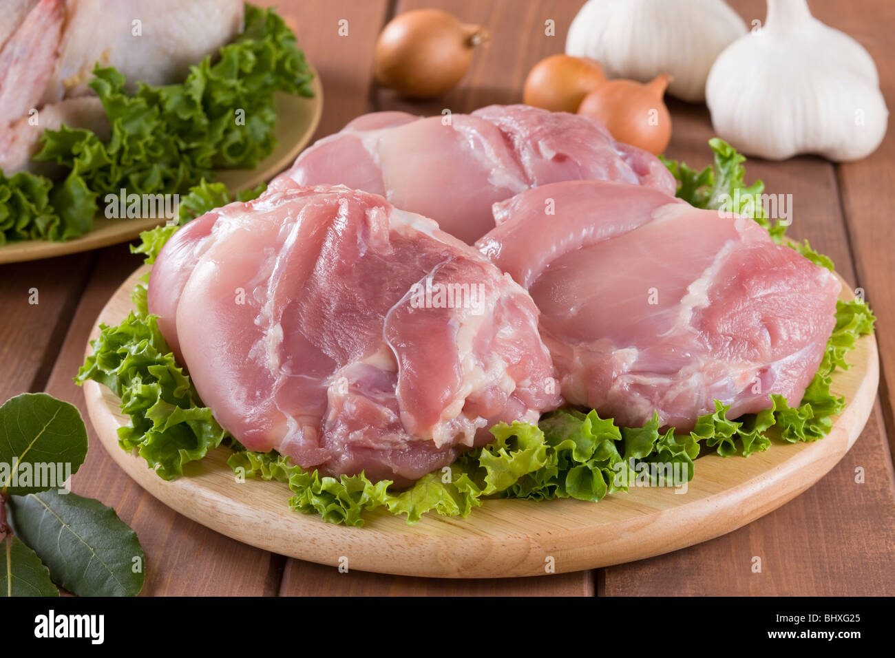Coscia di pollo Foto Stock