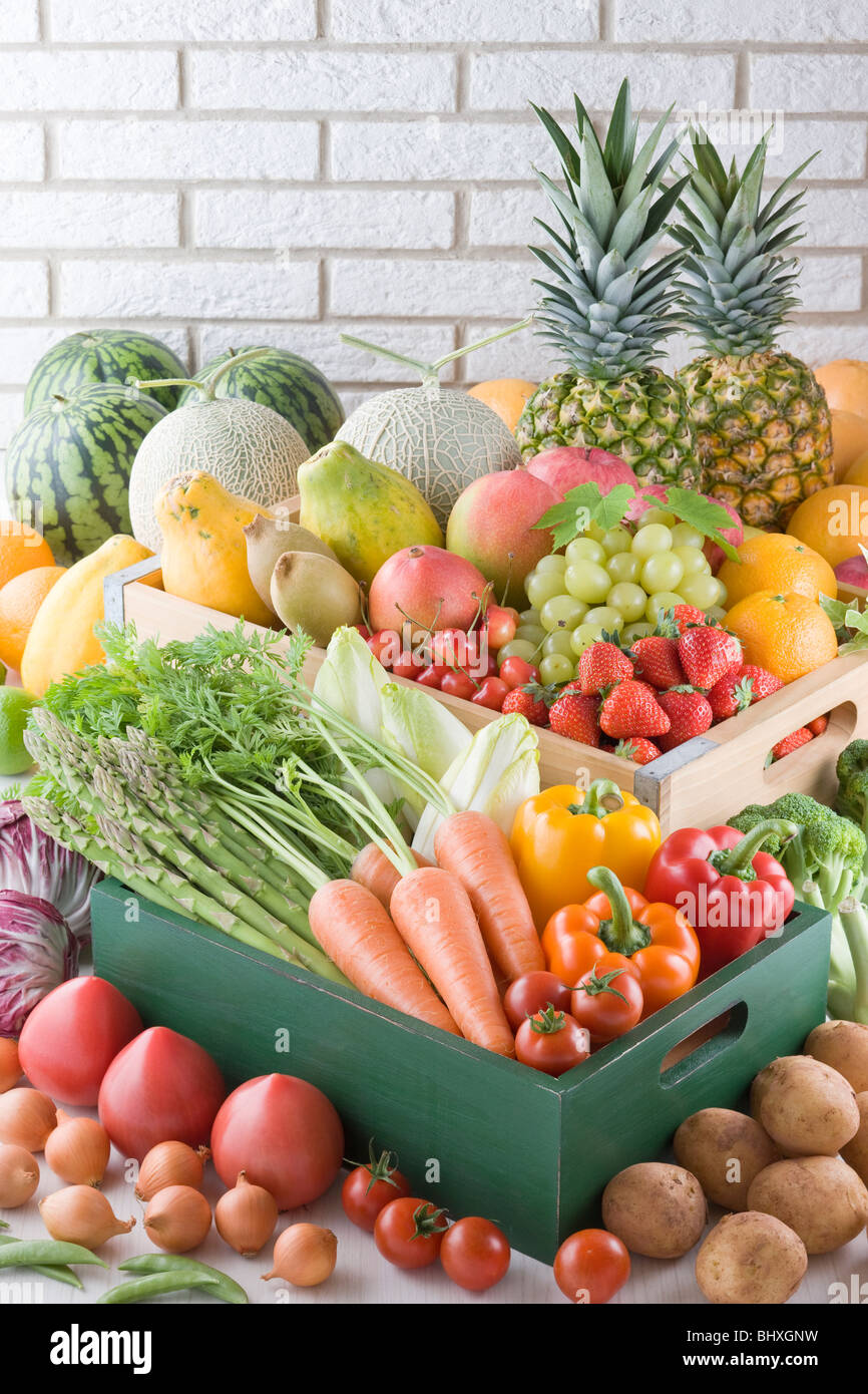 Verdure e frutta Foto Stock