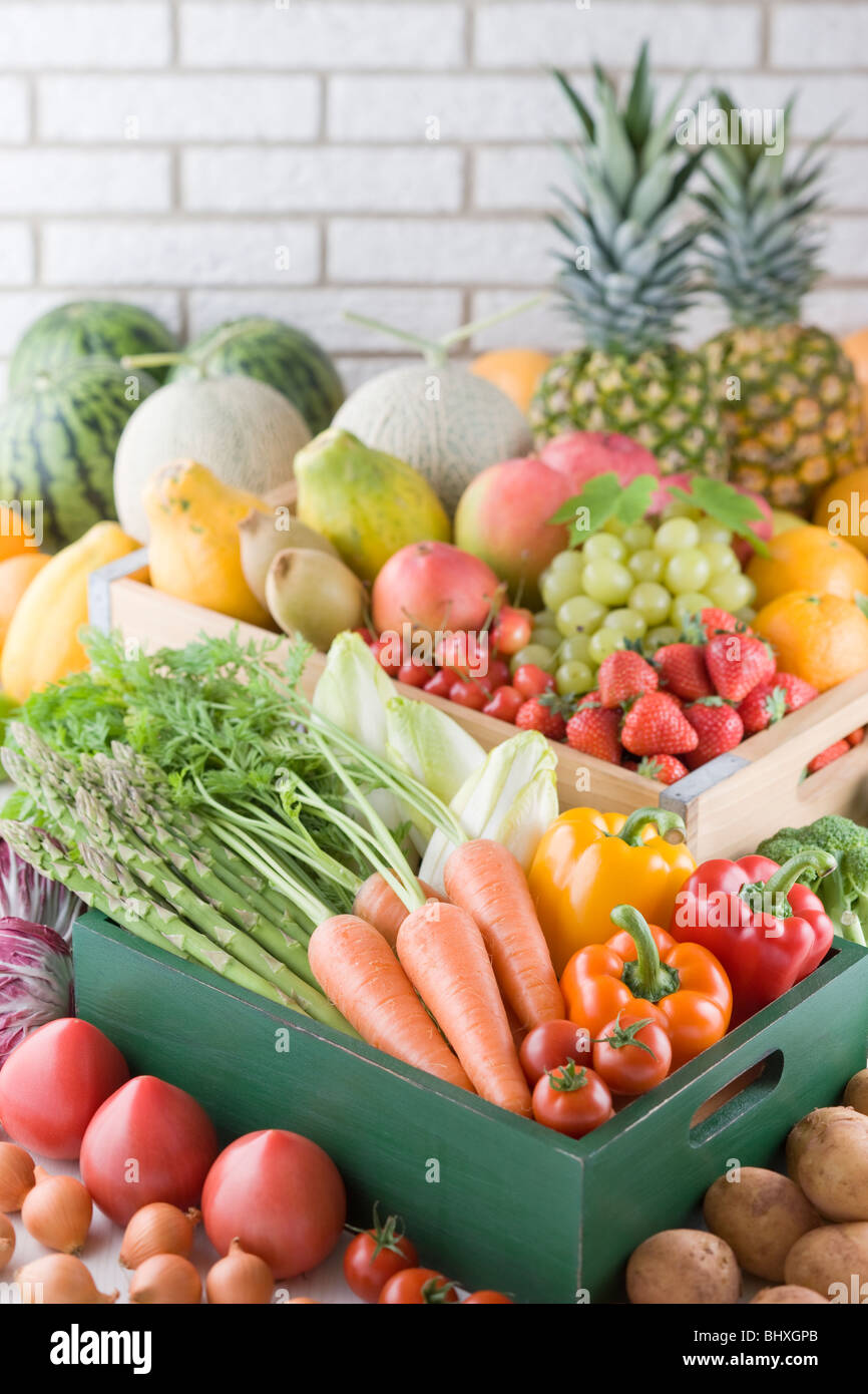 Verdure e frutta Foto Stock