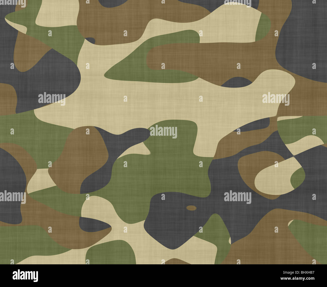 Grande immagine del tessuto camouflage con spazio per il testo Foto Stock