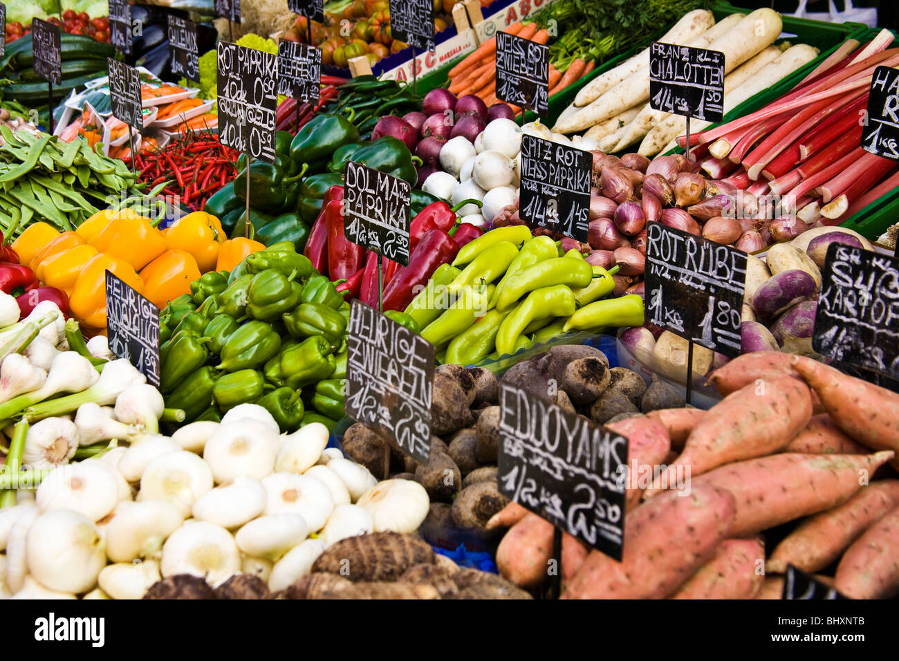 basamento del mercato Foto Stock