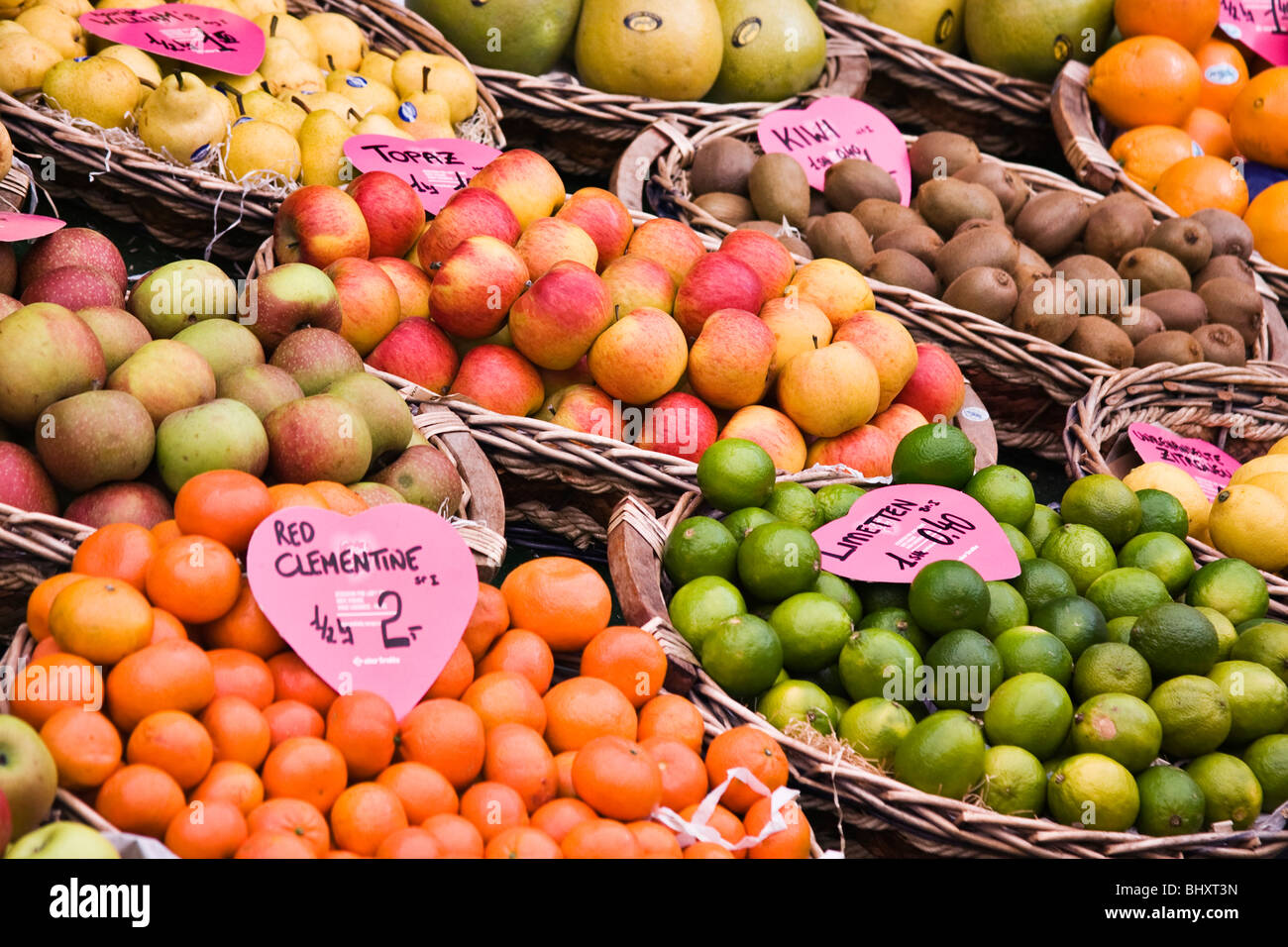 mercato di frutta Foto Stock