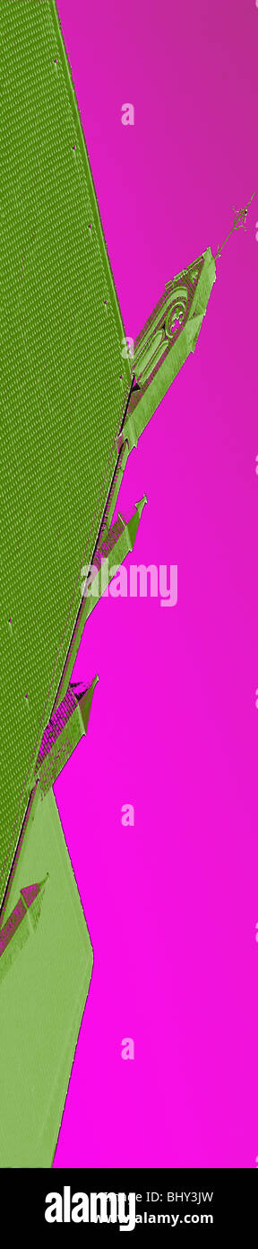 Abstract moderno graphic design arte digitale creative concetto builiding Foto Stock