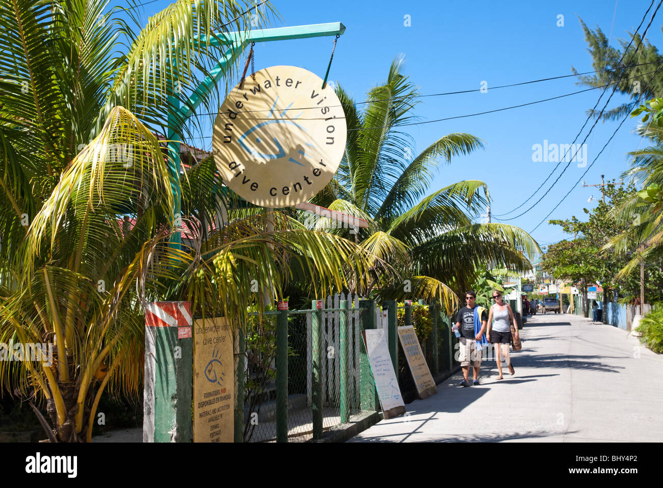 Utila, isole di Bay, Honduras Foto Stock