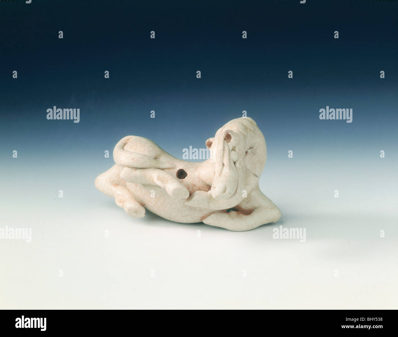 Bianco di ceramica cavallo, Southern Song Dynasty, Cina, c1127-1279. Artista: sconosciuto Foto Stock