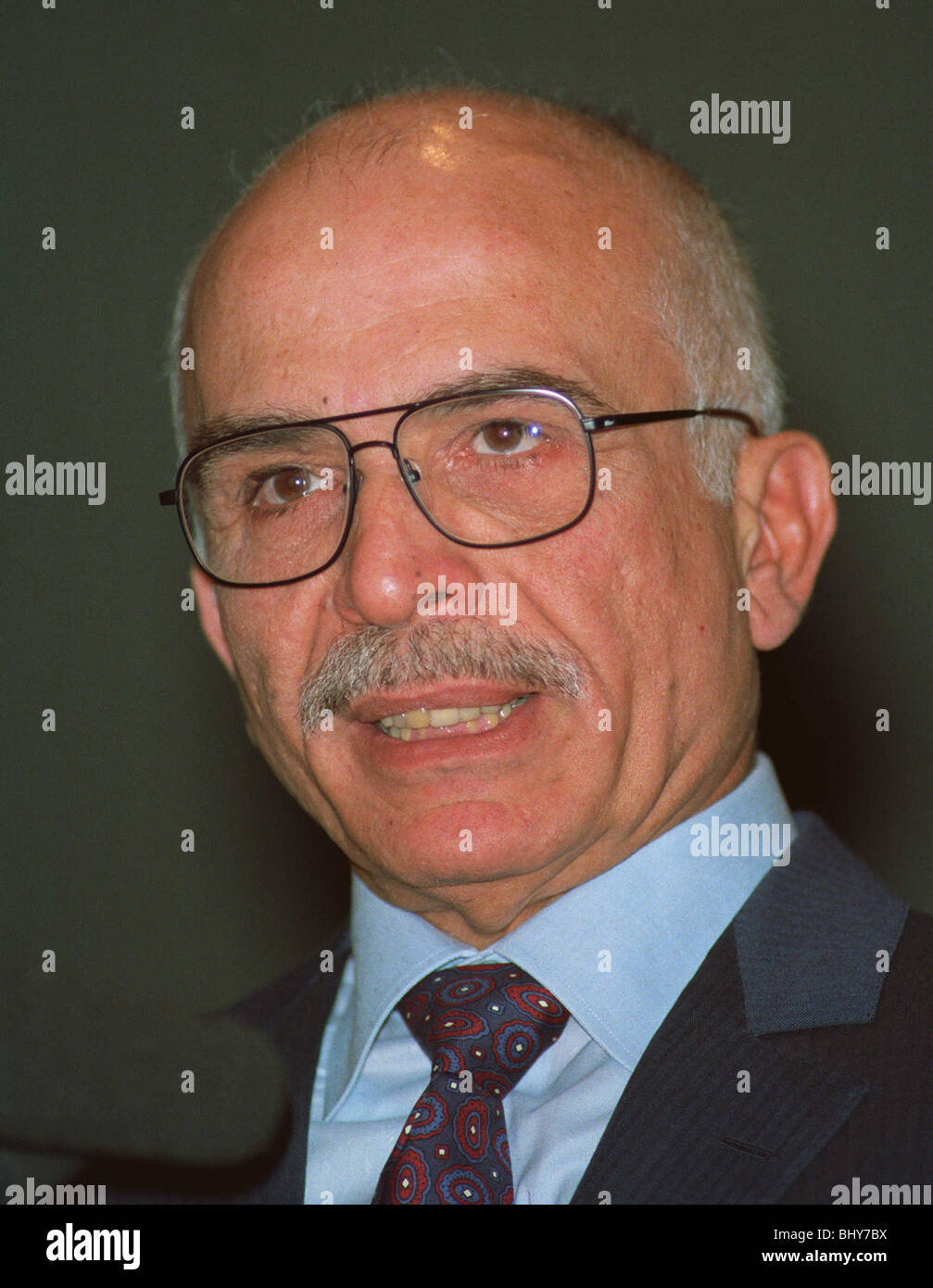 Re re Hussein di Giordania 16 Maggio 1992 Foto Stock