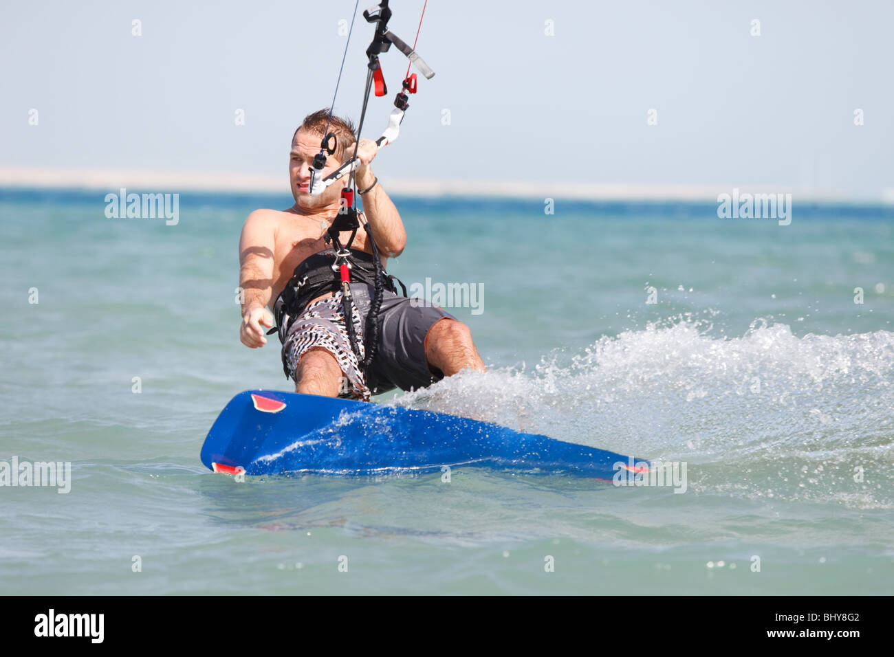 Kiteboarding fun Foto Stock