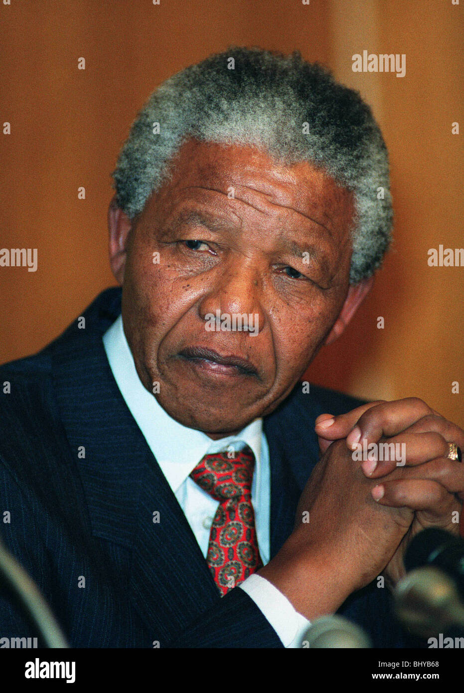 NELSON MANDELA VICE PRESIDENTE DELLA A.N.C. 23 Maggio 1991 Foto Stock