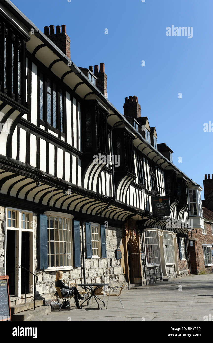 Minster cantiere nella città di York nel North Yorkshire England Regno Unito Foto Stock