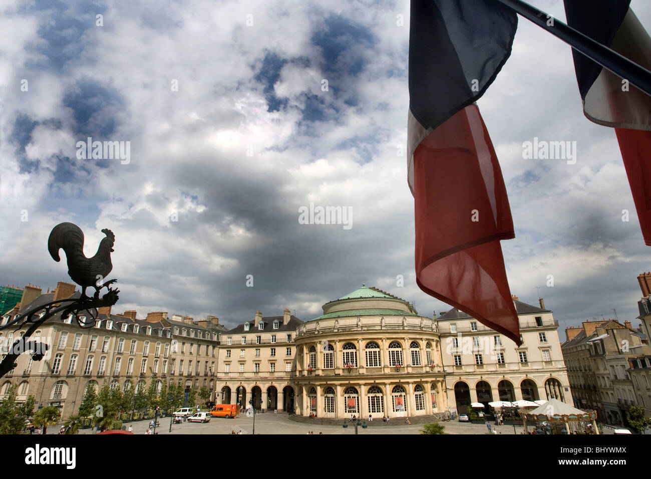 Rennes (35) : townhall square Foto Stock