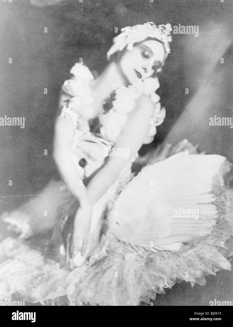 Anna Pavlova in 'Dying Swan" (Le Cygne), c1905. Artista: sconosciuto Foto Stock