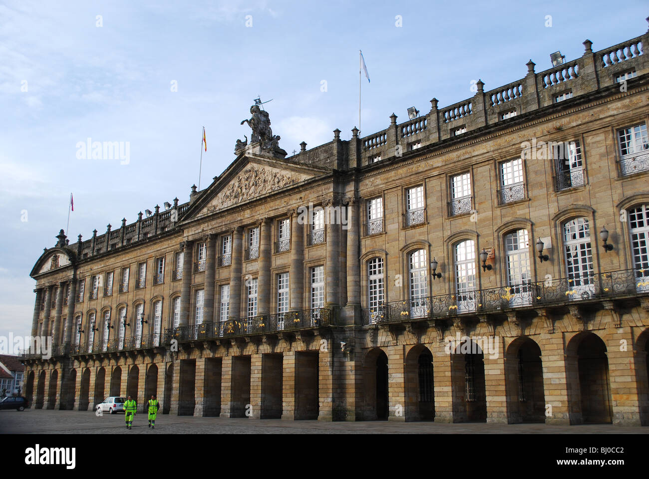 Pazo Raxoi a Santiago de Compostela in Spagna in Galizia Foto Stock