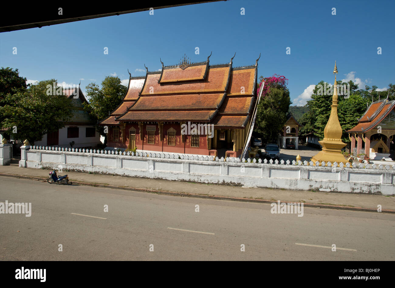 Wat Saen a Luang Prabang, Laos Foto Stock