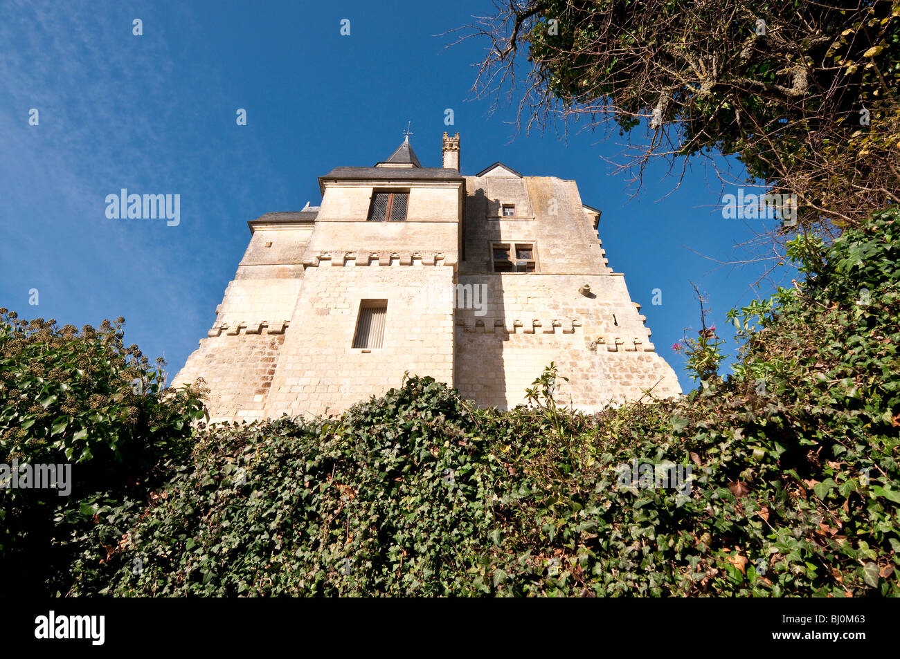 Esterno del XVI secolo Rinascimento Gallery, Chateau Le Grand-Pressigny, sud-Touraine, Francia. Foto Stock