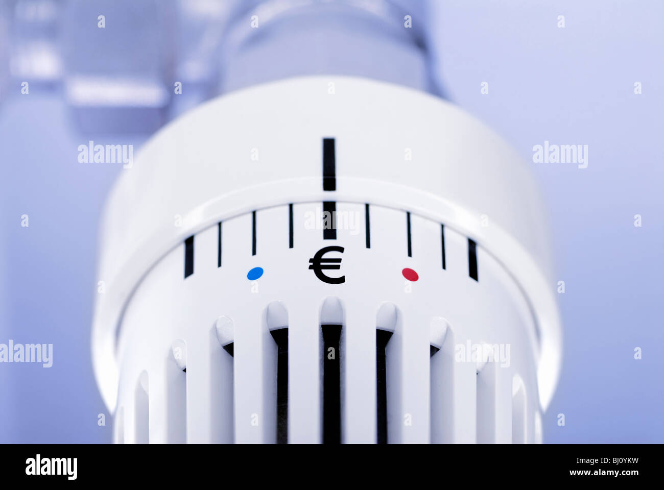 Il riscaldamento del termostato, symbolphoto costi di riscaldamento Foto Stock
