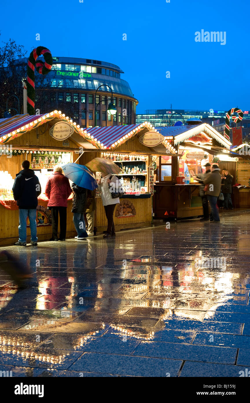 Mercatini di Natale Kurfürstendamm Berlino Germania Foto Stock