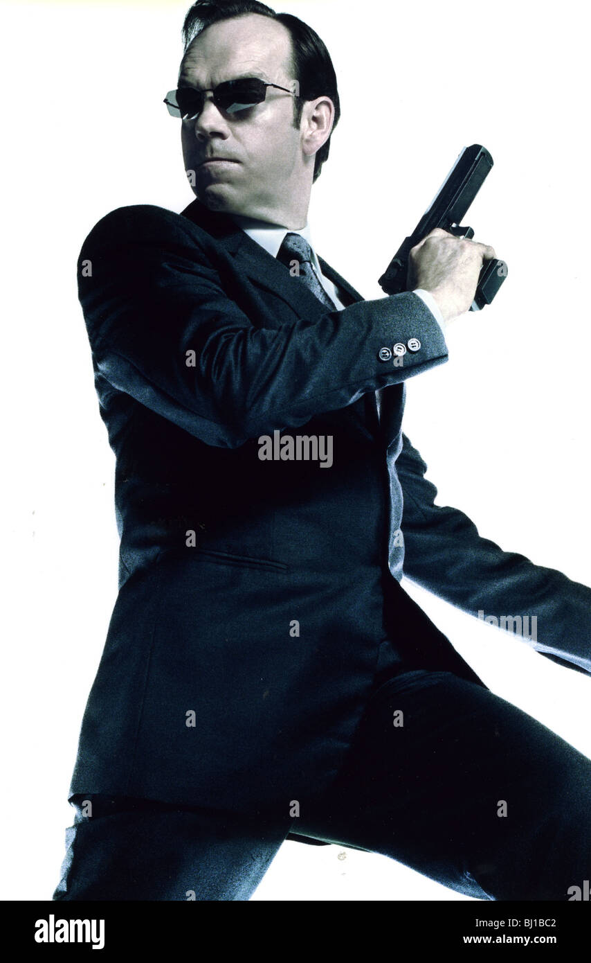 La Matrix Reloaded - 2003/Warner Village Roadshow film con Hugo Weaving come agente Smith Foto Stock