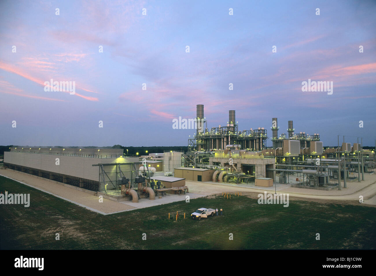 Gas naturale impianto di alimentazione Foto Stock