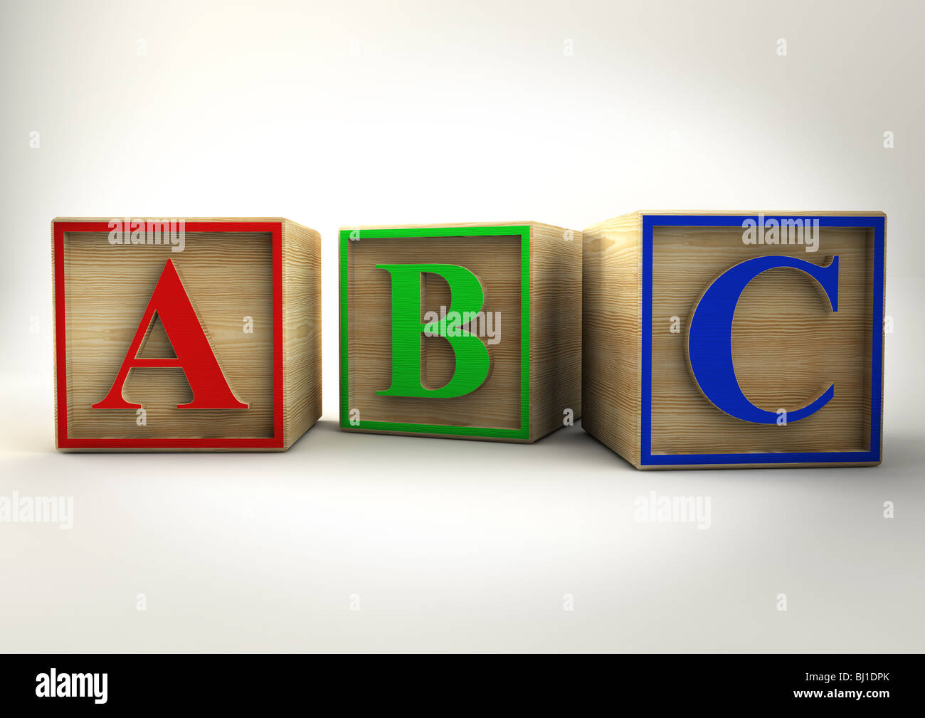 Blocchetti di ABC Foto Stock