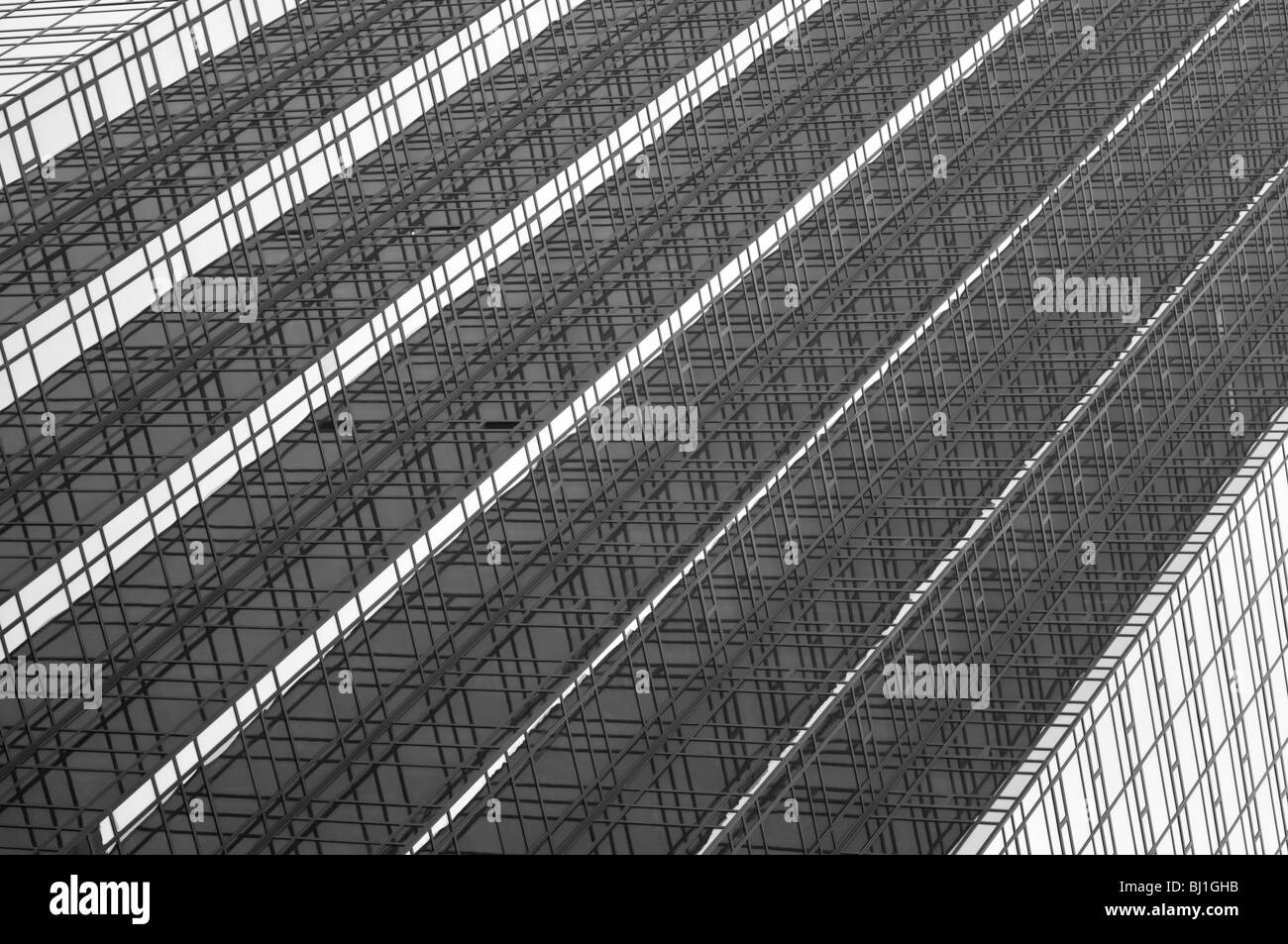 Grattacielo abstract in bianco e nero Foto Stock