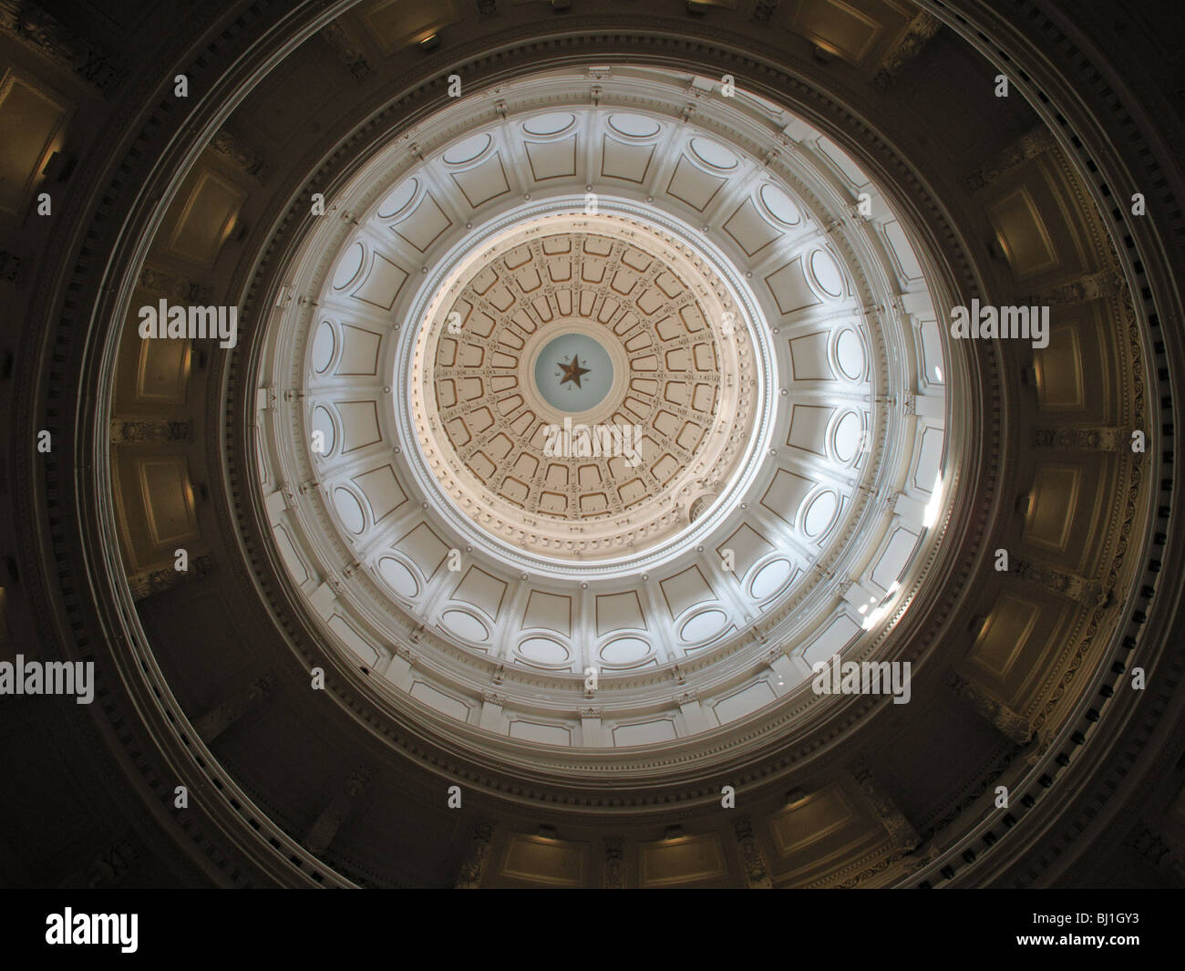 Di Austin in Texas State Capitol Building Interior soffitto a cupola Foto Stock