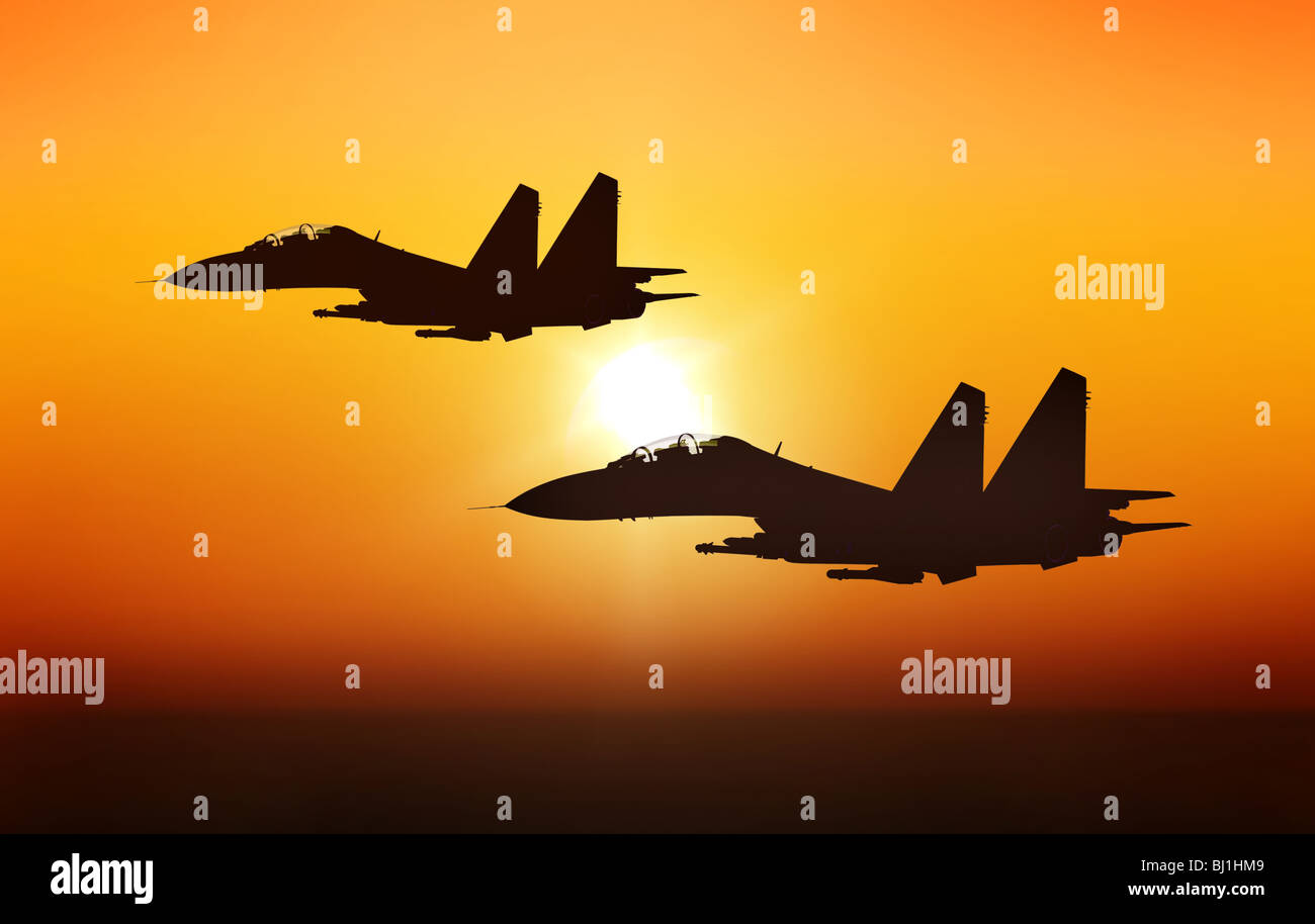 Combattenti di Jet Foto Stock